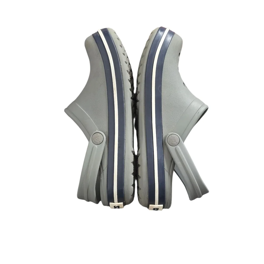CROCS Kids Youth Gray Sandals Clogs Shoe Slip On Size 3